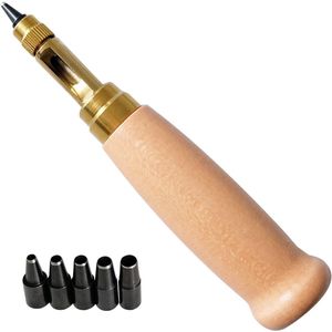 6 in 1 Automatische Riemen Pons - Geschikt voor Leer en Papier - 130 Mm