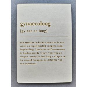 Houten Bedankje Gynaecoloog | Cadeau kaart | Bedankkaart Gynaecoloog | Mikki Joan