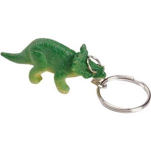 Lg-imports Sleutelhanger Dino Triceratops 6 Cm Groen