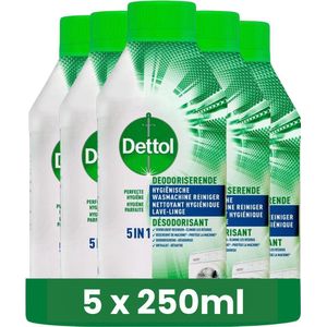 Dettol Wasmachine Reiniger Hygiëne - 250ml - 5 Stuks - Voordeelverpakking