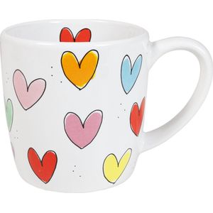 Blond Amsterdam, Even Bijkletsen: Cappuccino beker 0,5L Hearts