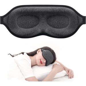Luxe slaapmasker voor rug- en zijslapers - Blokkeert licht, comfortabel en ademend