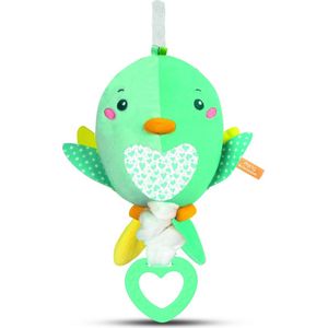 Baby Clementoni - Babyknuffel muzikaal vogel - knuffeldier