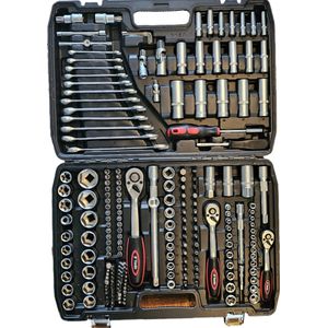 Doppenset F Tools 215-delig Chroom Vanadium Staal