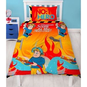 Brandweerman Sam dekbedovertrek Hero - eenpersoons - Fireman Sam dekbed - 1 persoons