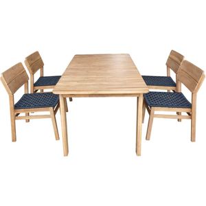 Tuinset Jala acacia - Naturel/Antraciet