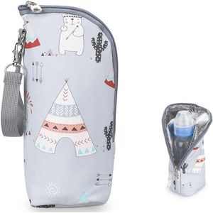 Allecto Plus - Isolerende tas voor babyflessen | Draagbare flessenzak voor kinderwagen | Thermosfles tas voor onderweg | Handige flessenhouder | Ideaal voor buitengebruik | Geschikt voor diverse formaten | Stijlvol en praktisch