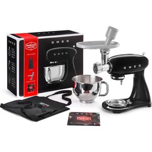SMEG SMF23BLEU - Keukenmachine met BBQ set - Zwart - 800 W - Full Color