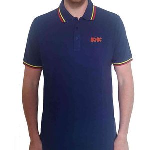 AC/DC - Classic Logo Polo shirt - XL - Blauw