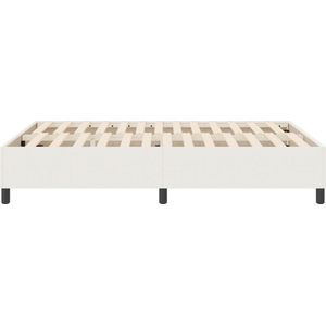 vidaXL - Boxspringbed - Crème - 140x200 - cm - Corduroy - Stof