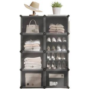 Schuhregal Shoe Cabinet - 8 Compartments Opslag - Schoenenorganisator - Duurzaam - 32x124x94cm