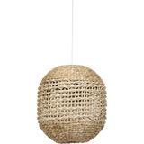 Light & Living Tripoli Hanglamp - Rotan Naturel/Wit - Ø42x47cm