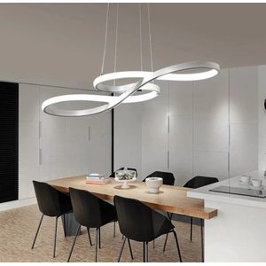 Hanglamp - Kroonluchter LED - Wit - Woonkamerlamp - Moderne lamp - Eetkamer Lamp - Plafondlamp - Plafoniere