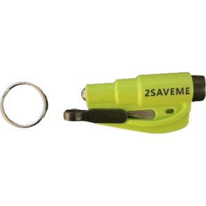 2SAVEME - KeyHammer 'Pocket 2-in-1' - Veiligheidshamer Auto - Veiligheidshamer aan Sleutelhanger - Noodhamer - Lifesaver Auto - Groen