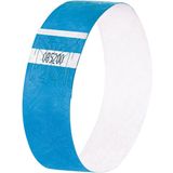 Sigel evenementenbandjes - super soft - 255x25mm- neon blauw - 120 stuks - SI-EB211