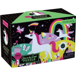 Mudpuppy Puzzel Glow in the Dark Unicorn / Eenhoorn– 100st