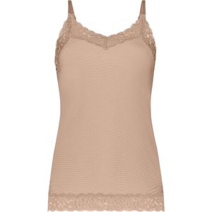 ten Cate Secrets spaghetti top lace walnut voor Dames | Maat XL