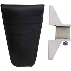 Dieptebasis voor schuifmaat 7 x 08 x 3 cm - Stalen dieptemeterbasis - Accessoire voor wijzerplaat/digitale schuifmaat