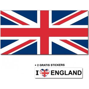 Engelse vlag + 2 gratis stickers