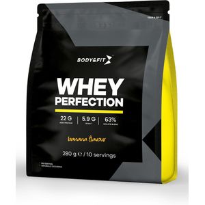 Body & Fit Whey Perfection - Proteine Poeder / Whey Protein - Eiwitpoeder - 280 gram (10 shakes) - Banaan