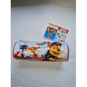 Schooletui Paw Patrol pennen etui, 22x8 cm, rond model