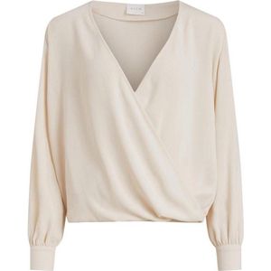 Vila Blouse Vinalu L/s Top/su - Noos 14063365 Birch Dames Maat - W34