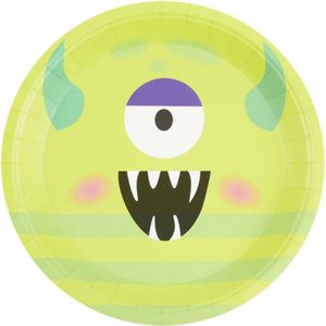 Smiffys - Monster Tableware - Party Plates Feestdecoratie - Groen