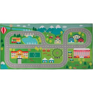 SEBEN - Kindervloerkleed - Groen - 80 X 150 cm - Polyester