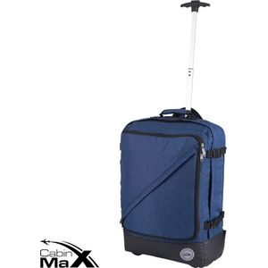 CabinMax Rugzaktrolley - Handbagage 44L - 55x40x20 cm - Blauw