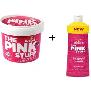 Stardrops The Pink Stuff Het Wonder Schoonmaakmiddel - 500g + Fles pinkstuff 500ml