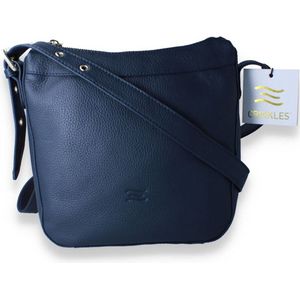 Crinkles Dames Handtas Navy Blue BLAUW One Size