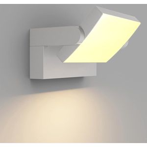 Led-wandlamp voor binnen en buiten, waterdicht, draaibaar paneel, 1500 lumen, warm wit