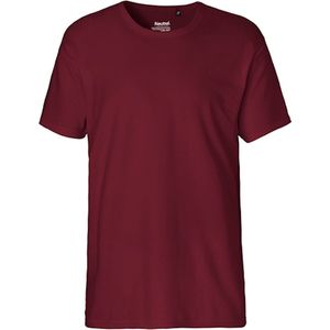 Men´s Interlock T-Shirt met ronde hals Bordeaux - XXL