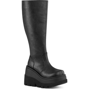 DemoniaCult - SHAKER-100WC Plateau Laarzen - US 5 - 35 Shoes - Zwart