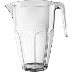 1x Waterkaraffen/schenkkannen 2,25 L van onbreekbaar kunststof - Limonadekan/sapkan - Bier pitcher