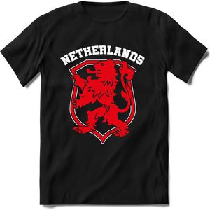 Nederland - Rood - T-Shirt Heren / Dames  - Nederland / Holland / Koningsdag Souvenirs Cadeau Shirt - grappige Spreuken, Zinnen en Teksten. Maat L