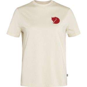 FJALLRAVEN Fox boxy logo t-shirt w chalk wht - 38