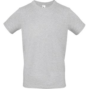 2-Pack herenshirt '150' met ronde hals B&C Collectie Ash Grey maat 3XL