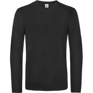 B&C #E190 Men's T-shirt long sleeve CGTU07T - Black - M