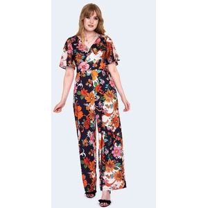 Voodoo Vixen - 60s Floral Jumpsuit - XL - Multicolours