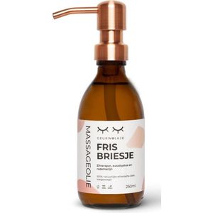 Geurwolkje® Massageolie (zwart) - Fris briesje - 250 ml