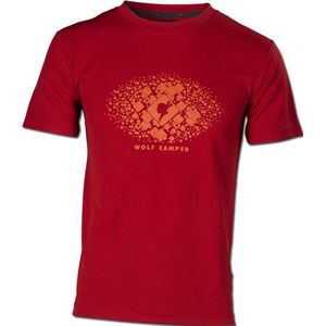 Wolf Camper Square t-shirt rood