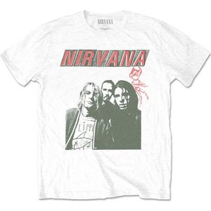 Nirvana - Flipper Heren T-shirt - S - Wit