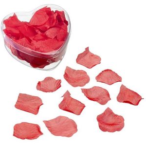 100x rozenblaadjes rood voor Valentijn of bruiloft - Valentijnsdag/bruiloft decoratie/versiering