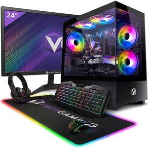 Vibox II-118 Complet Game PC • 24"" Monitor • Intel Core i5 10400F 4,3 GHz • Nvidia RTX 4060 8 GB • 16 GB RAM • 1 TB NVMe M.2 SSD • Windows 11 • WiFi