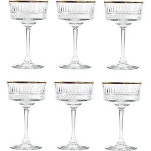 Pasabahce - Elysia Golden Touch - 6 cocktail glazen 260cc