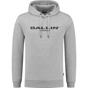Ballin Amsterdam - Heren Slim fit Sweaters Hoodie LS - Grey - Maat XS