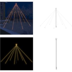 vidaXL Kerstboomverlichting waterval binnen buiten 800 LED's 5 m - LED-boomverlichting - LED-boomverlichtingen - Kerstverlichting - Kerstverlichtingen