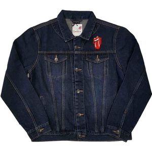 The Rolling Stones - Classic Tongue Jacket - M - Blauw