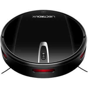EML STORE Robotstofzuiger - Dweilfunctie - WiFi App - Geschikt voor huisdier haar - Alexa - Google Assistant - Tapijt - 32x32x10 cm - Zwart